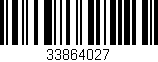 Código de barras (EAN, GTIN, SKU, ISBN): '33864027'