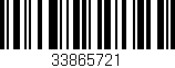 Código de barras (EAN, GTIN, SKU, ISBN): '33865721'