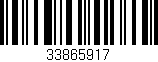 Código de barras (EAN, GTIN, SKU, ISBN): '33865917'