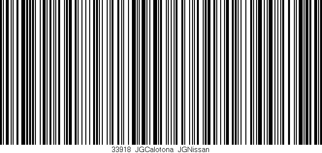Código de barras (EAN, GTIN, SKU, ISBN): '33918_JGCalotona_JGNissan'