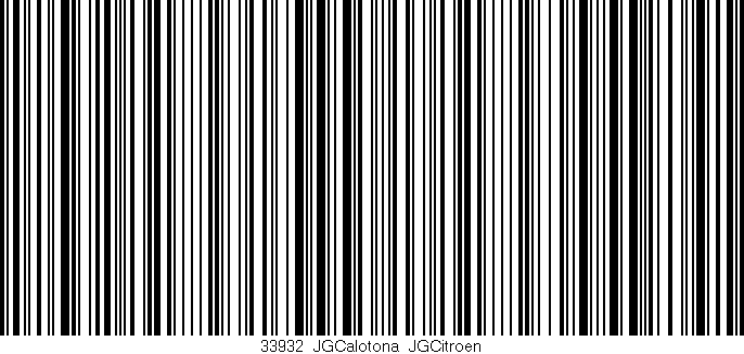 Código de barras (EAN, GTIN, SKU, ISBN): '33932_JGCalotona_JGCitroen'