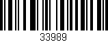 Código de barras (EAN, GTIN, SKU, ISBN): '33989'
