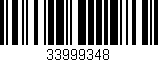 Código de barras (EAN, GTIN, SKU, ISBN): '33999348'