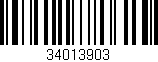 Código de barras (EAN, GTIN, SKU, ISBN): '34013903'