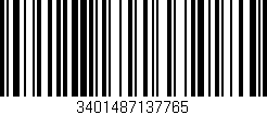 Código de barras (EAN, GTIN, SKU, ISBN): '3401487137765'