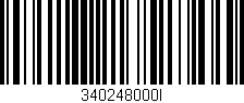 Código de barras (EAN, GTIN, SKU, ISBN): '340248000I'