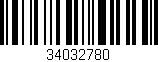 Código de barras (EAN, GTIN, SKU, ISBN): '34032780'