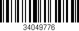 Código de barras (EAN, GTIN, SKU, ISBN): '34049776'