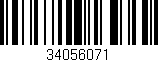Código de barras (EAN, GTIN, SKU, ISBN): '34056071'