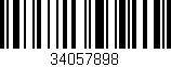 Código de barras (EAN, GTIN, SKU, ISBN): '34057898'