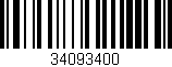 Código de barras (EAN, GTIN, SKU, ISBN): '34093400'