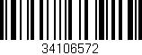 Código de barras (EAN, GTIN, SKU, ISBN): '34106572'