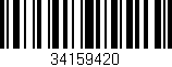 Código de barras (EAN, GTIN, SKU, ISBN): '34159420'