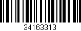 Código de barras (EAN, GTIN, SKU, ISBN): '34163313'