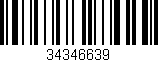 Código de barras (EAN, GTIN, SKU, ISBN): '34346639'