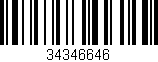 Código de barras (EAN, GTIN, SKU, ISBN): '34346646'