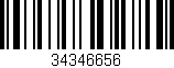 Código de barras (EAN, GTIN, SKU, ISBN): '34346656'