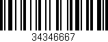 Código de barras (EAN, GTIN, SKU, ISBN): '34346667'