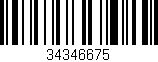 Código de barras (EAN, GTIN, SKU, ISBN): '34346675'