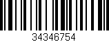Código de barras (EAN, GTIN, SKU, ISBN): '34346754'