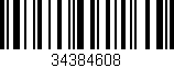 Código de barras (EAN, GTIN, SKU, ISBN): '34384608'