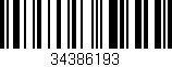 Código de barras (EAN, GTIN, SKU, ISBN): '34386193'