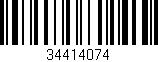 Código de barras (EAN, GTIN, SKU, ISBN): '34414074'