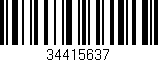 Código de barras (EAN, GTIN, SKU, ISBN): '34415637'