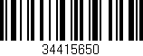 Código de barras (EAN, GTIN, SKU, ISBN): '34415650'