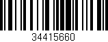 Código de barras (EAN, GTIN, SKU, ISBN): '34415660'