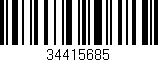 Código de barras (EAN, GTIN, SKU, ISBN): '34415685'