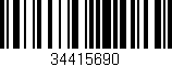 Código de barras (EAN, GTIN, SKU, ISBN): '34415690'