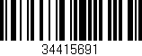 Código de barras (EAN, GTIN, SKU, ISBN): '34415691'