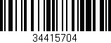 Código de barras (EAN, GTIN, SKU, ISBN): '34415704'