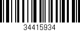 Código de barras (EAN, GTIN, SKU, ISBN): '34415934'