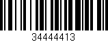 Código de barras (EAN, GTIN, SKU, ISBN): '34444413'