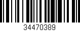 Código de barras (EAN, GTIN, SKU, ISBN): '34470389'