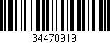 Código de barras (EAN, GTIN, SKU, ISBN): '34470919'