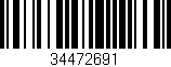 Código de barras (EAN, GTIN, SKU, ISBN): '34472691'
