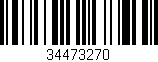 Código de barras (EAN, GTIN, SKU, ISBN): '34473270'