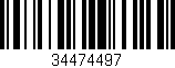 Código de barras (EAN, GTIN, SKU, ISBN): '34474497'