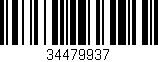 Código de barras (EAN, GTIN, SKU, ISBN): '34479937'