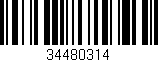 Código de barras (EAN, GTIN, SKU, ISBN): '34480314'