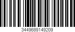 Código de barras (EAN, GTIN, SKU, ISBN): '3449689149209'