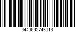 Código de barras (EAN, GTIN, SKU, ISBN): '3449883745016'