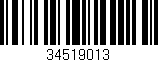 Código de barras (EAN, GTIN, SKU, ISBN): '34519013'