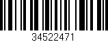Código de barras (EAN, GTIN, SKU, ISBN): '34522471'