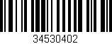 Código de barras (EAN, GTIN, SKU, ISBN): '34530402'