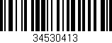Código de barras (EAN, GTIN, SKU, ISBN): '34530413'