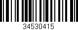 Código de barras (EAN, GTIN, SKU, ISBN): '34530415'